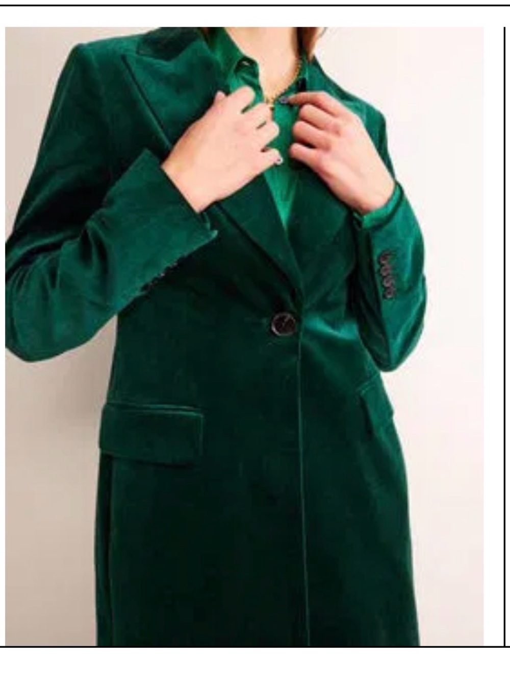 Boden Velvet Canterbury Coat - Picture 2 of 4
